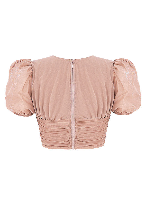 Elegantes Korsett für Damen | Puffärmel & raffinierte Plisseefalten