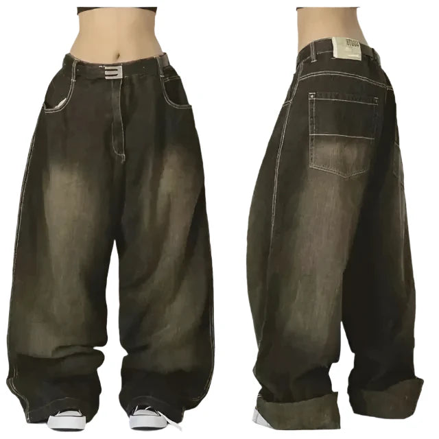 Leichte Casual Streetwear Denim-Baggyhosen