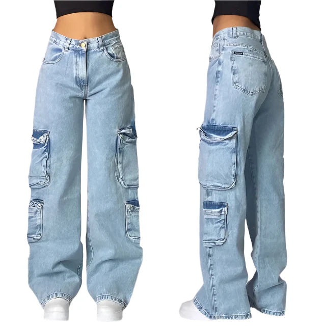 Leichte Casual Streetwear Denim-Baggyhosen