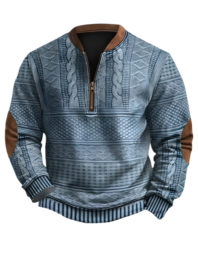 **Lässiges Vintage-Sweatshirt | Weicher Strick und skandinavischer Stil**